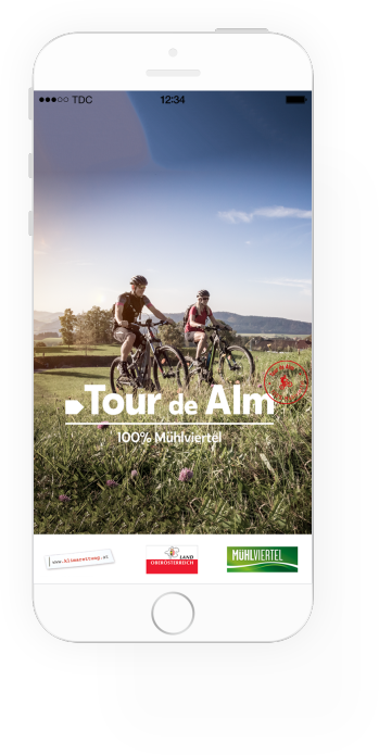 Tour de Alm App Splitscreen